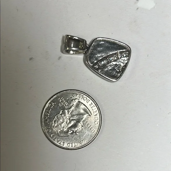 ⭐️⭐️Mixed Gemstones Geometric Sterling Pendant⭐️⭐️ - Picture 8 of 8